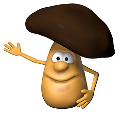 Image showing cartoon mushroom