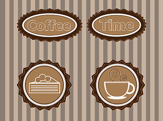 Image showing stickers to advertise coffee