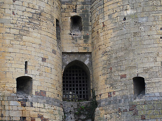 Image showing Medieval castle entrance, Angers, France.