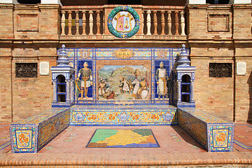 Image showing Plaza de Espana, Seville