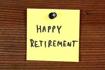 Image showing Happy retirement