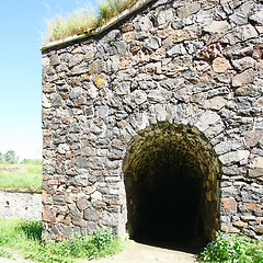 Image showing Stone Wall of Suomenlinna Sveaborg Fortress in Helsinki, Finland