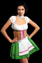 Image showing Pretty girl in german style