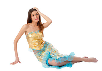 Image showing Young mermaid