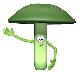 Image showing green mushroom