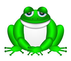 Image showing Cute Green Frog Illustration