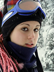 Image showing Winter girl