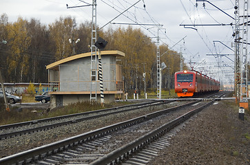 Image showing Modern electric train