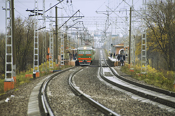 Image showing Modern electric train