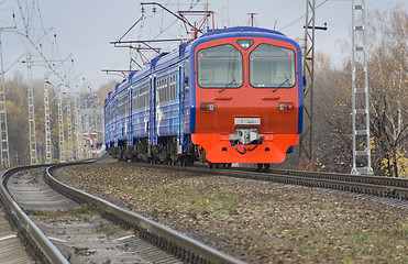 Image showing Modern electric train