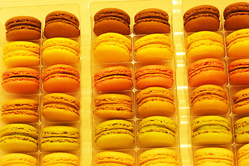 Image showing assortment of macaroons on a white background