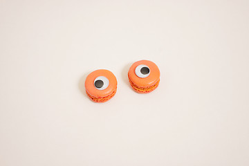 Image showing assortment of macaroons on a white background