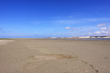 Image showing seascape and beach at low tide on the coast of opal in France