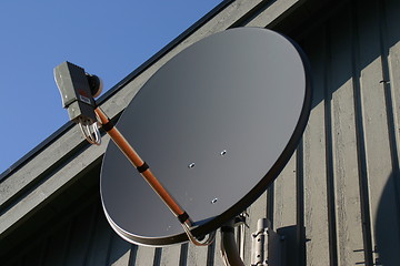 Image showing Grey Satelite Dish