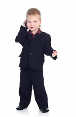 Image showing Little businessman