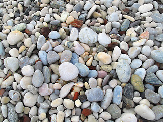 Image showing sea pebbles