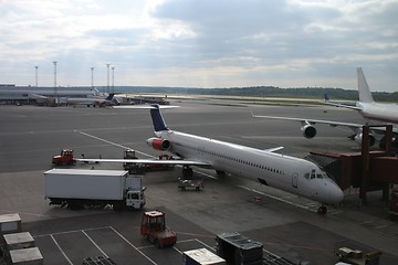 Image showing Airplane at airport