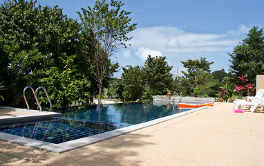 Image showing blue pool