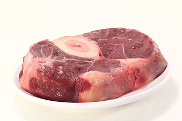 Image showing fresh raw leg slice