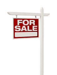 Image showing Home For Sale Real Estate Sign with Clipping Path