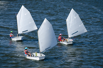 Image showing Sailing boat competition