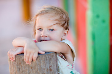 Image showing Little girl outdoors