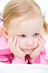 Image showing Adorable little girl portrait