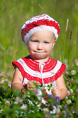 Image showing Adorable toddler girl portrait