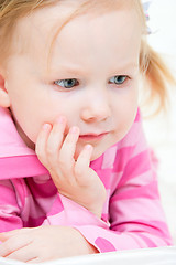 Image showing Adorable little girl portrait