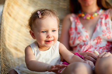 Image showing Little girl on vacation