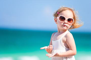 Image showing Adorable girl on vacation