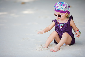 Image showing Adorable toddler girl