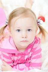 Image showing Adorable little girl portrait