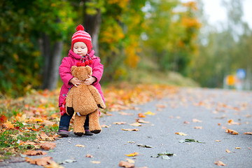 Image showing Baby girl outdoors