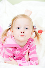 Image showing Adorable little girl portrait