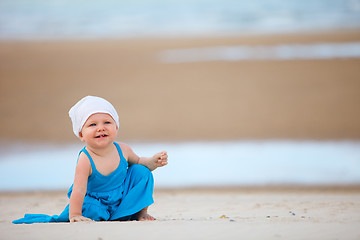 Image showing Baby at the beach