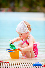 Image showing Toddler on vacation