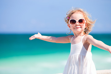 Image showing Adorable girl on vacation