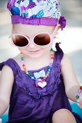 Image showing Adorable toddler girl