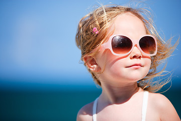 Image showing Adorable girl on vacation