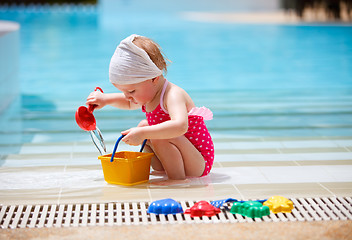 Image showing Little girl on vacation