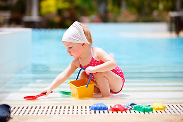 Image showing Little girl on vacation