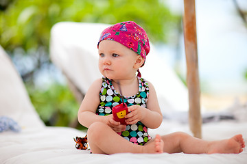 Image showing Baby on vacation