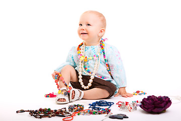 Image showing Trendy baby girl