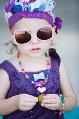 Image showing Adorable toddler girl