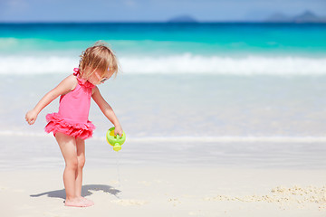 Image showing Little girl on vacation