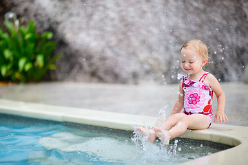 Image showing Little girl on vacation