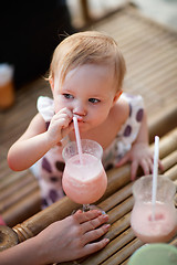 Image showing Adorable little girl on vacation