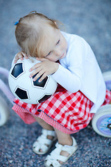 Image showing Girl with ball