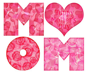 Image showing Happy Mother's Day Mom Alphabet